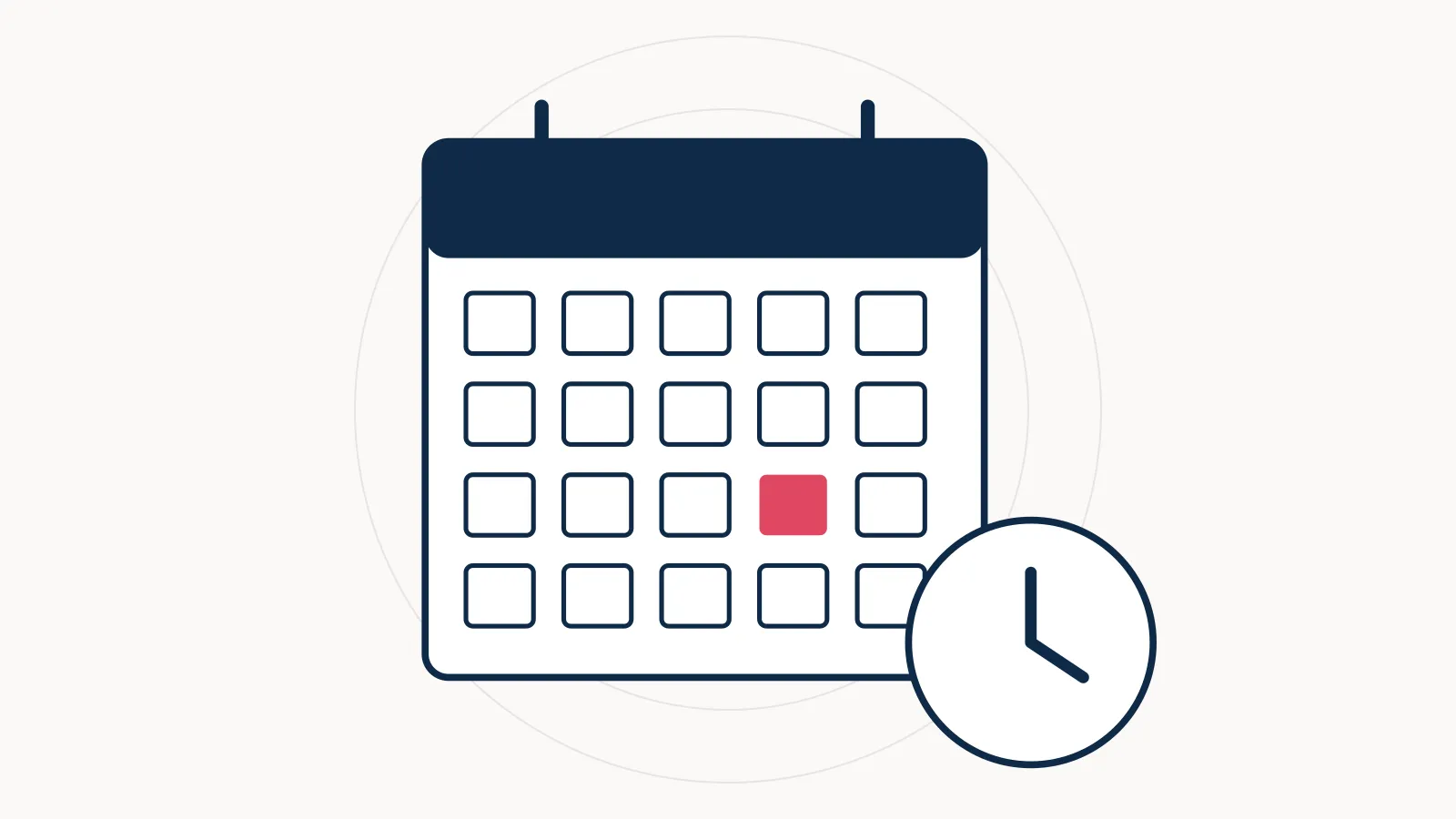 Illustration of a calendar with a highlighted registration deadline